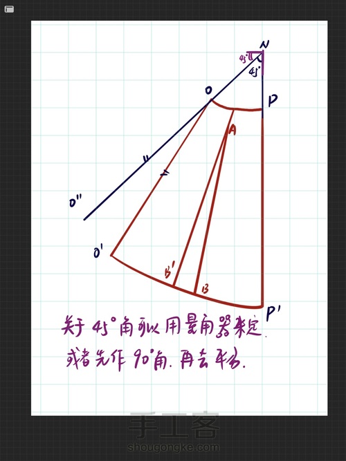 优雅风波浪半裙 第13步