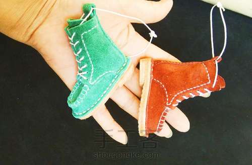 吉祥如意工装靴挂件！挪威缝线 第7步