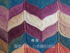 是一个围巾，被这个款式吸引，毛线也是挑了好久，想买原教程中的毛线一直没找到，就找类似颜色的线了，织出来会非常好看呢。