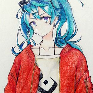 纯彩铅动漫绘画