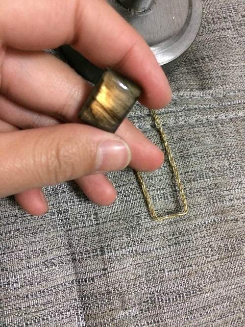 两用款拉长绕线吊坠 第1步