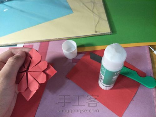 简单的爱心花球 第19步