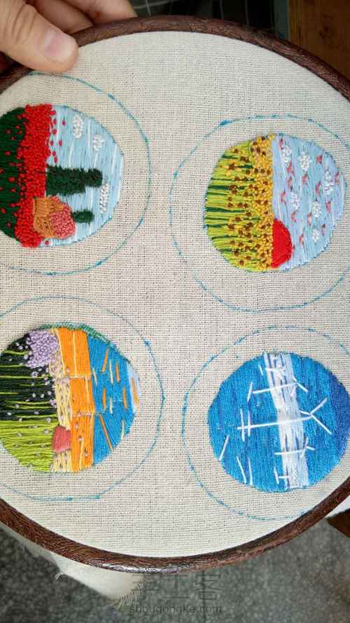 刺绣花语 第16步