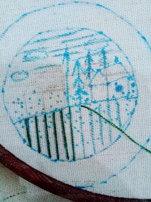 刺绣花语 第2步