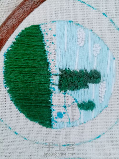 刺绣花语 第3步