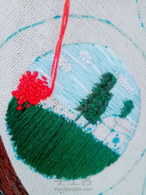 刺绣花语 第4步