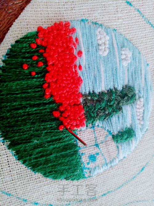 刺绣花语 第5步