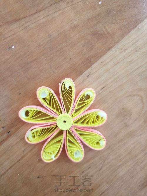 衍纸花盆 第2步