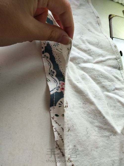 给宝贝做的袖套 第4步