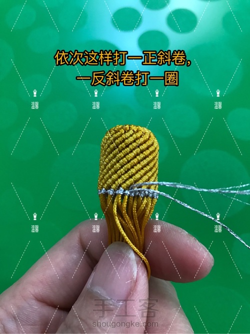 温馨原创流苏帽 第14步