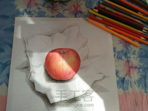 ~apple~🍎彩铅 第7步