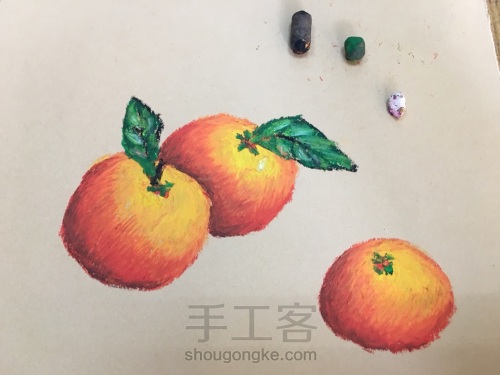油画棒橘子🍊 第11步