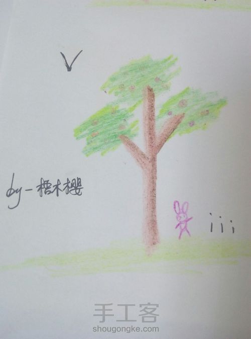 【超简单Ⅰ插画Ⅰ】树的5种画法 第18步