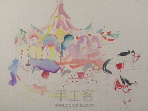 旋转木马 第6步