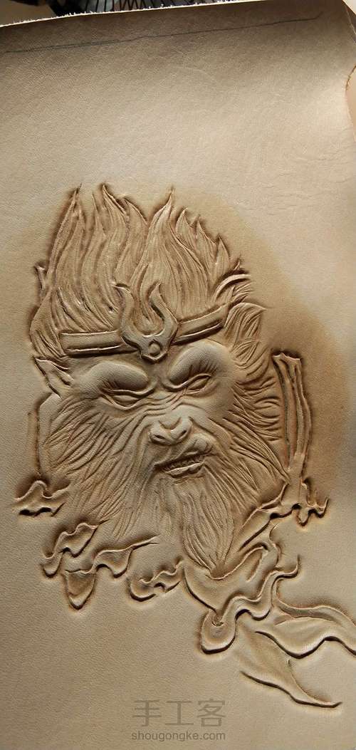 菜鸟皮雕-斗战胜佛 第10步