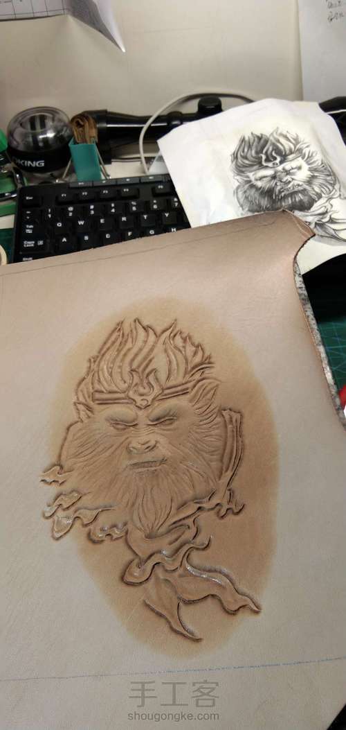 菜鸟皮雕-斗战胜佛 第6步