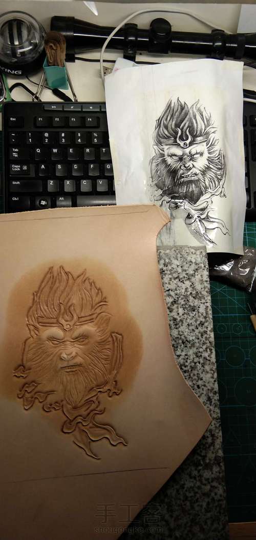 菜鸟皮雕-斗战胜佛 第8步