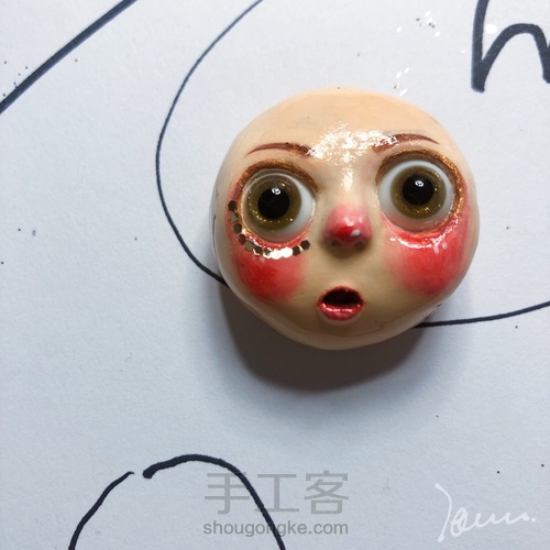 🐭【羊毛毡,粘土】 第2步