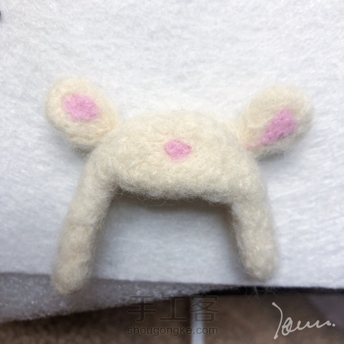🐭【羊毛毡,粘土】 第3步