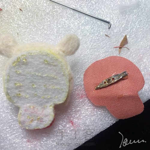 🐭【羊毛毡,粘土】 第8步