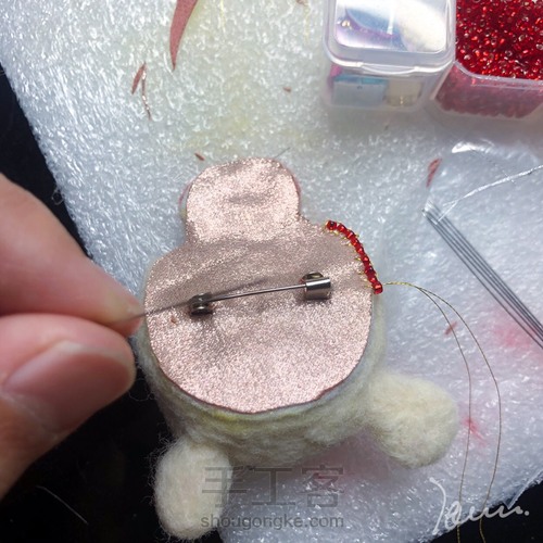 🐭【羊毛毡，粘土】 第9步