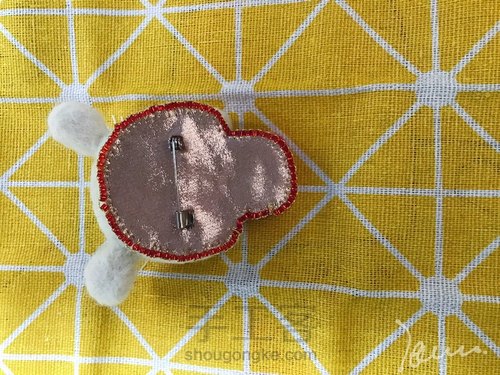 🐭【羊毛毡,粘土】 第10步