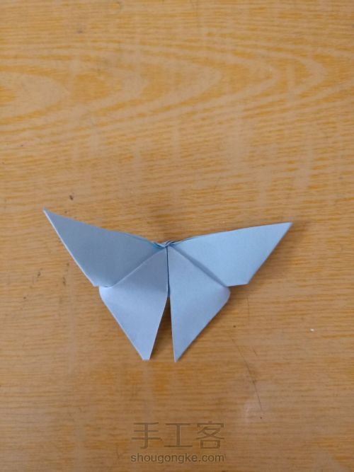 简单的纸蝴蝶 第8步