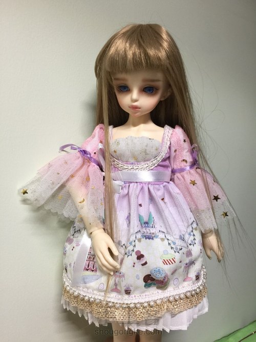 bjd 4分 小洋装 第1步