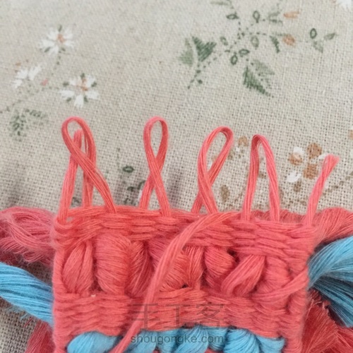 爱尔兰风格流苏链 第57步