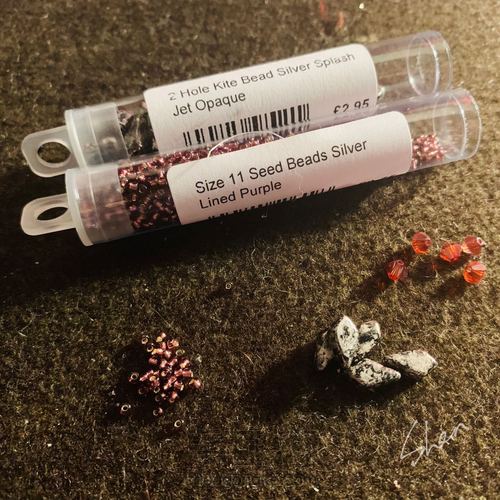  💠「108°」 💠 串珠耳环 第1步