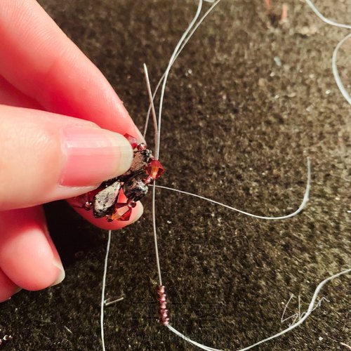  💠「108°」 💠 串珠耳环 第7步