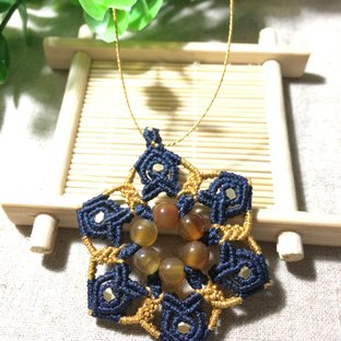 macrame六芒星请守护-贝达的绳编教程