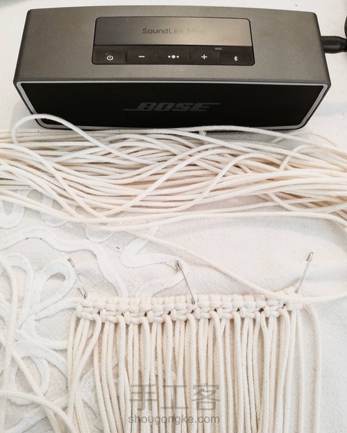 编绳挂毯 第2步