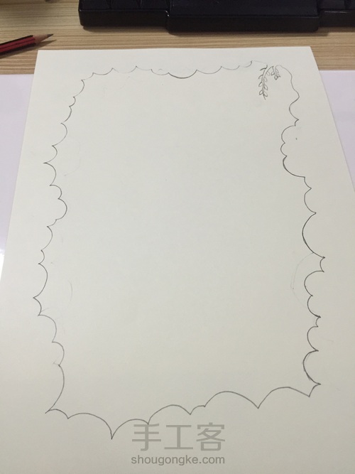 手绘光影纸雕灯 第1步