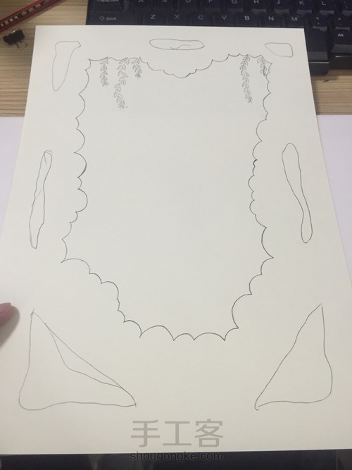 手绘光影纸雕灯 第3步