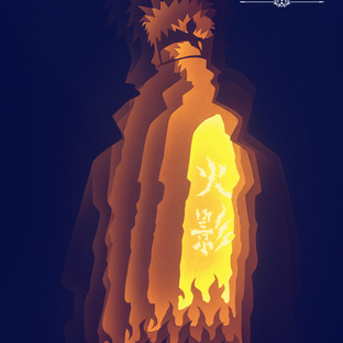 手绘光影纸雕灯：四代目