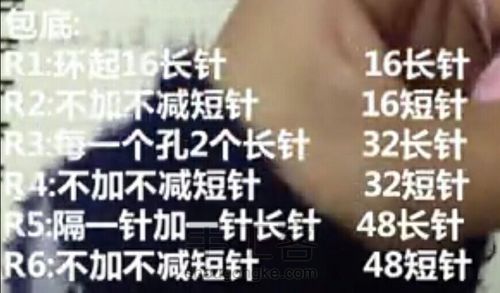 小熊背包 第1步