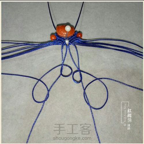 南红小富甲手绳 第25步