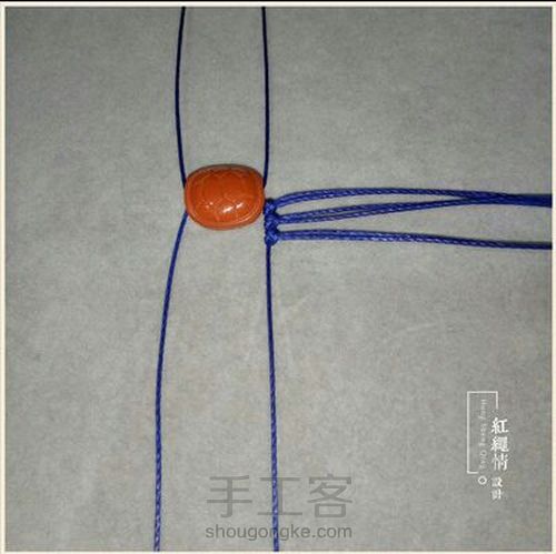 南红小富甲手绳 第6步