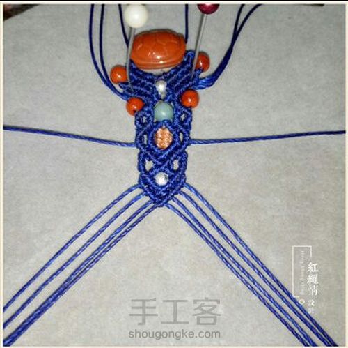 南红小富甲手绳 第76步