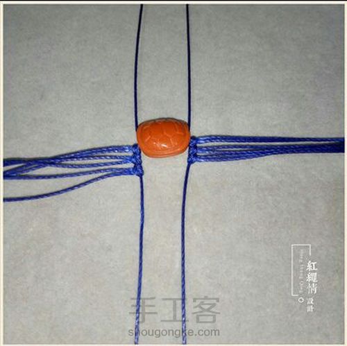 南红小富甲手绳 第8步