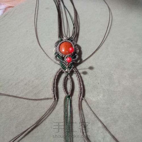 南红包石花样手绳 第82步