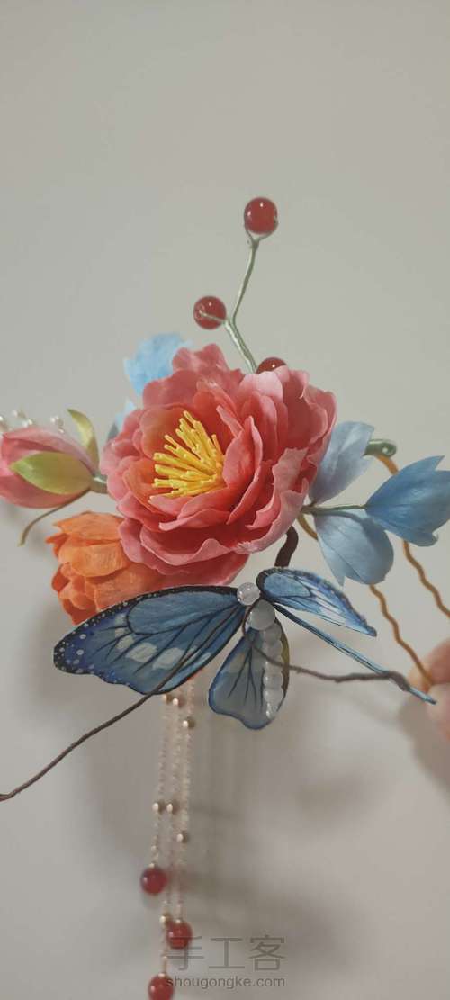 绒花发簪 第15步