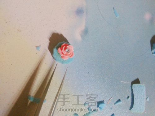 少女心玫瑰瓶 第2步