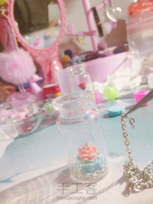 少女心玫瑰瓶 第6步