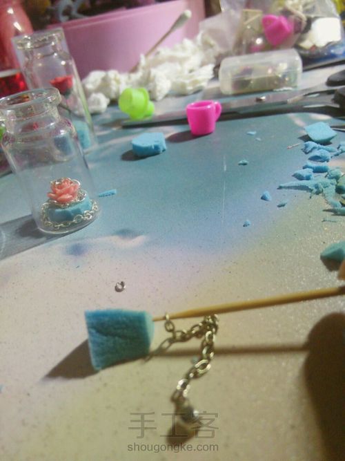 少女心玫瑰瓶 第7步