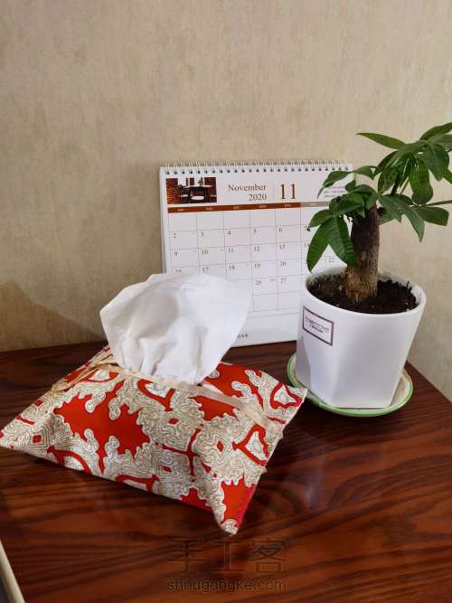 【原创】餐桌上的软装，一看就会纸巾包，抽纸包极简教程 第8步