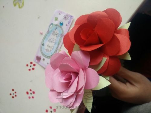 (手残党福利)超简单的玫瑰花 第22步