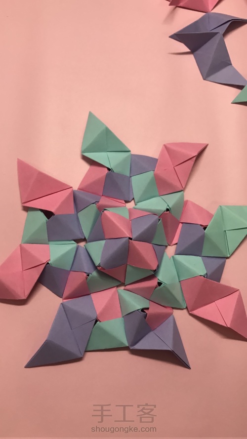 组合折纸系列5 第5步