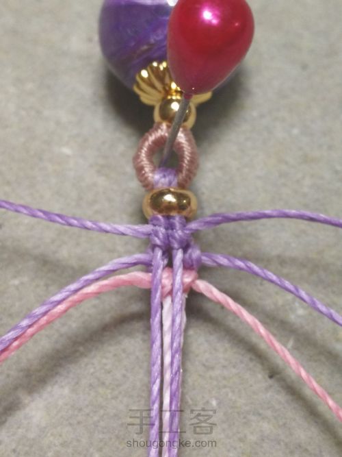 紫龙晶单珠手绳 第10步